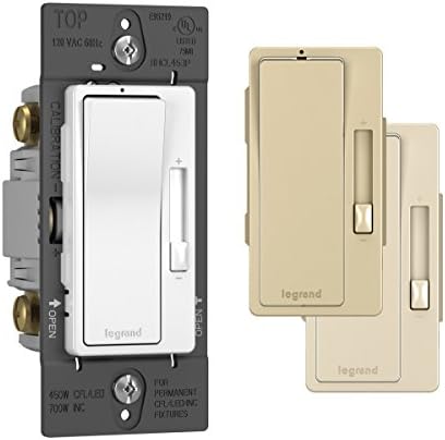 Legrand Radiant 450W LED Dimmer Light Switch 3-Way Rocker Tri-Color 1-Pack