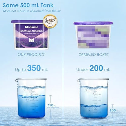 Moisture Absorbers, Lavender Scent Humidity Absorber, 3 Pack, 10.5 oz Boxes