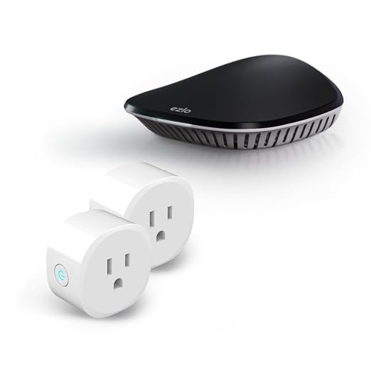 Ezlo Smart Plug Starter Kit | Includes 1 EzloPlus Home Hub + 2 Z-Wave Plugs