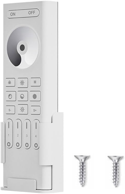RC01RF Wireless 2.4G RF 4 Zone Single Color Wall Mounted & Mobile Smart Remote Powered by 2XAAA Batteries 3V Work with C01W C01Z C01RF Controller