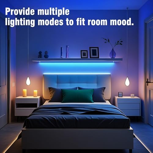 VOLIVO 100FT LED Strip Lights for Bedroom RGB Color Changing