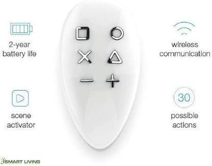 FIBARO KeyFob, Remote, Z-Wave Scene Controller, White, FGKF-601, Doesn't Work with HomeKit