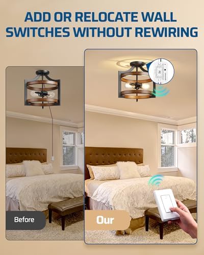 DEWENWILS Wireless Remote Light Switch, Expandable Wireless Wall Switch Kit