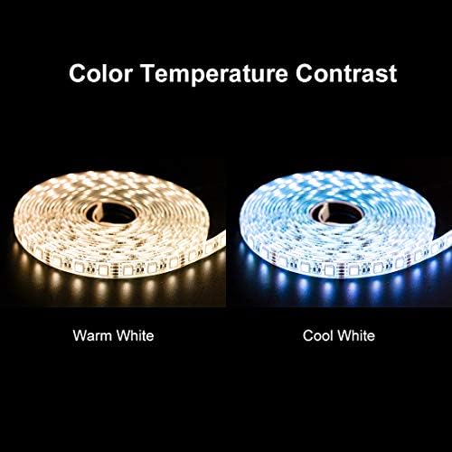 BTF-LIGHTING RGBW LED Strip Cool White 16.4ft 60LED DC24V UL Listed IP30
