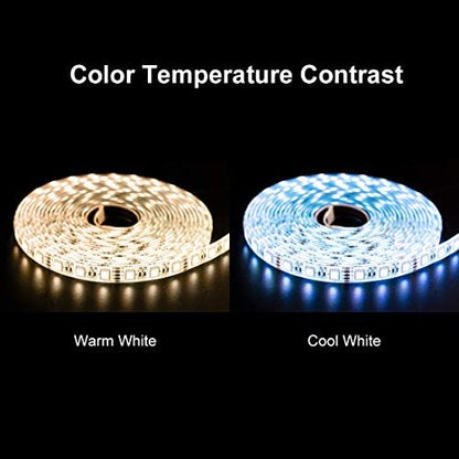 BTF-LIGHTING RGBW LED Strip Cool White 16.4ft 60LED DC24V UL Listed IP30