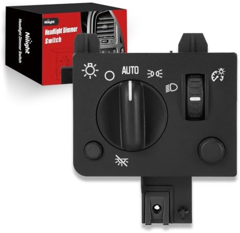 Nilight Headlight Dimmer Switch Compatible with 2004-2012 Chevy Colorado