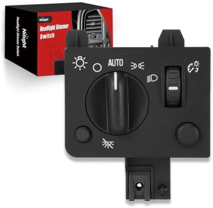 Nilight Headlight Dimmer Switch Compatible with 2004-2012 Chevy Colorado