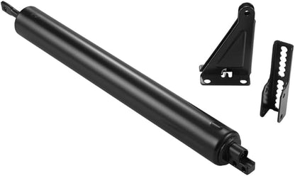 Ideal Security Model 9 Standard Duty Pneumatic Storm and Screen Door Closer, 10.5" L x 1.25" W x 1.25" H, Adjustable Speed, Smooth Closing for Lightweight to Medium Doors, Easy Install, Matte Black