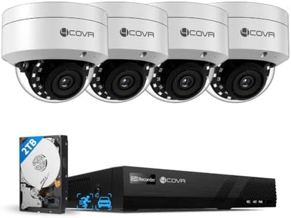 4COVR PoE Security Camera System with 2TB HDD, LY54AX5M0804