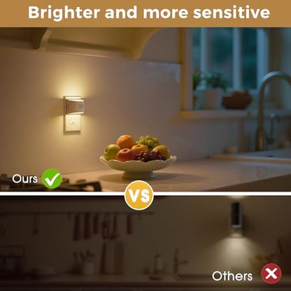 L LOHAS LED Motion Sensor Night Light, Night Lights Plug into Wall, 4 Pack