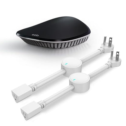 Ezlo Smart Switch Starter Kit | Includes 1 EzloPlus Home Hub + 2 in-line Switches