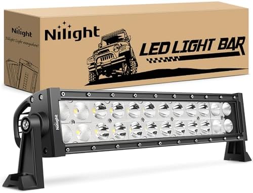 Nilight 13.5Inch 72W Spot Flood Combo Led Light Bar Off Road Lights Boat Fog Driving Work Lights for ATV SUV Trucks