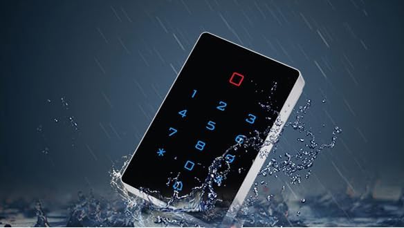 Weatherproof Keypad 600lbs Magnetic Lock(Waterproof) 4 Remote Access Control Kit 110-240V Power Supply Unit Push to Exit Button Buzzer Sounder for Visitor in