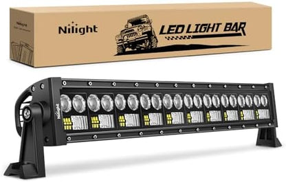 Nilight LED Light Bar 7D 22" 150W 15000LM Double Row Flood Spot Combo