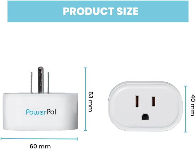 Power Pal Power Monitoring Device. Smart Plug with Power Outage Notifications via Text or Email. Monitors Power Within The Location, with or Without Connected Devices