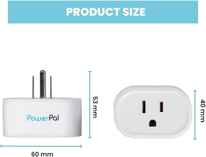 Power Pal Power Monitoring Device. Smart Plug with Power Outage Notifications via Text or Email. Monitors Power Within The Location, with or Without Connected Devices