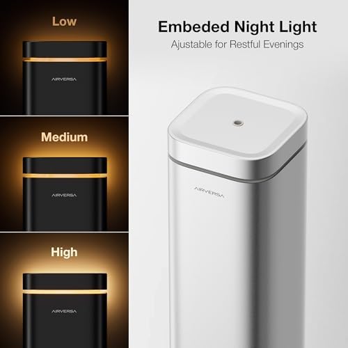 Airversa RDX Smart Waterless Essential Oil Diffuser for Large Room, Silver