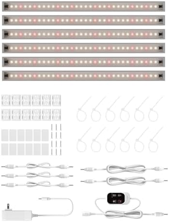 GlOWRIUM T5 Grow Light for Indoor Plants, 3500K Plant Light Strip