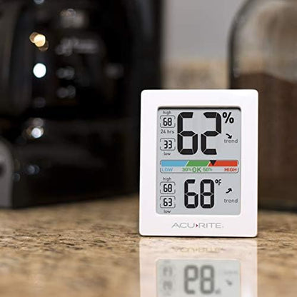 AcuRite Pro Humidity Meter & Thermometer, Hygrometer with Backlight