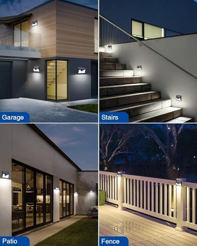Peasur 20 Pack Solar Lights for Outside, Motion Sensor Outdoor Lights, 140LED Solar Security Lights 3 Working Modes, Solar Lights Outdoor Waterproof for Outside Garden Yard Fence