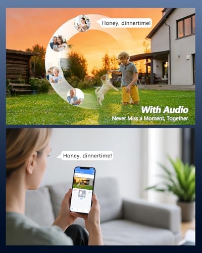 4K HD-Analog Wired Outdoor Security Camera System 4Pcs PT Cameras 1TB HDD