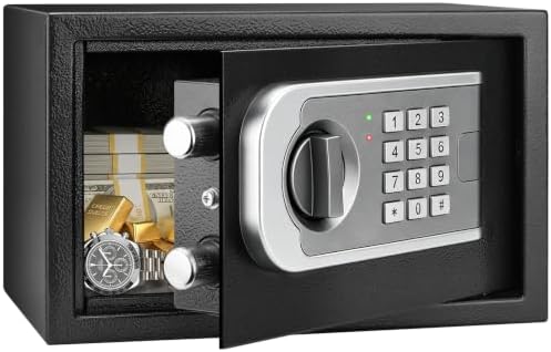 [UPGRADED] Small Safes for Home, 0.30 Cuft Mini Safe Box