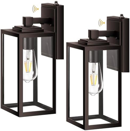VIANIS Large Bronze Dusk to Dawn Exterior Lighting Fixtures, Waterproof