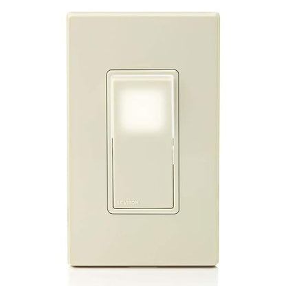 Leviton 15 Amp Decora LED Illuminated Light Wall Switch, Single-Pole, L5611-2T, Light Almond