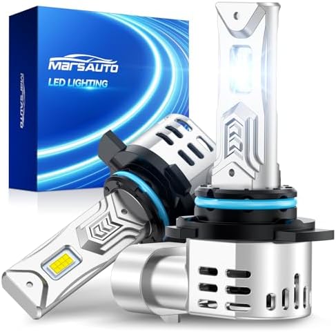 Marsauto 9012 LED Light Bulbs, 60,000LM 12X Brightness - 2 Pack