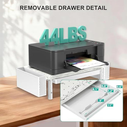 WALI Computer Monitor Stand with Storage and Pen Holder