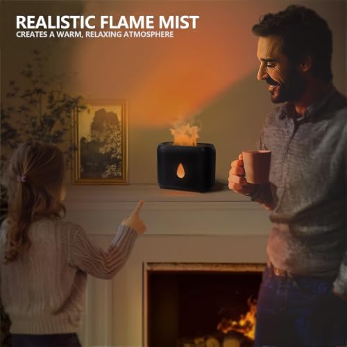 Flame Diffuser for Essential Oils, 200ml Small Oil Diffuser