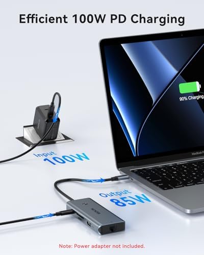 MOKiN USB C Hub for MacBook Pro/Air, Mac Dongle with USB C HDMI Adapter