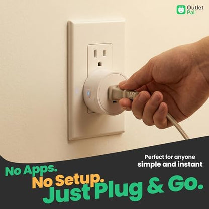 Change Which Outlet Your Wall Switch Controls | No App, No WiFi Required | Synchronized Outlet Plugs | Wirelessly Paired Smart Plugs