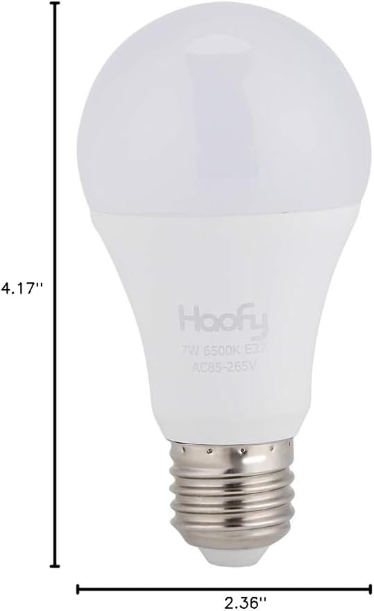 Tbest Dusk to Dawn Bulb, 7W Smart LED Light with Built-in Photosensor Detection Automatic On Off