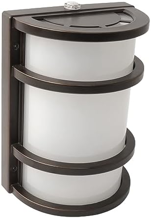 Feit Electric - Dusk to Dawn LED Bronze Half Moon Security Outdoor Wall Light, 5000K (73702)