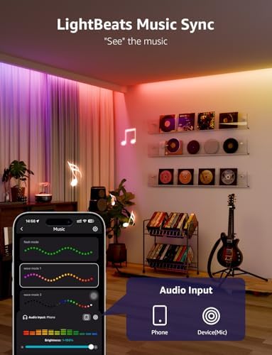 Lepro S2 AI Smart LED Strip Lights 16.4FT RGB+CCT WiFi Bluetooth for Room