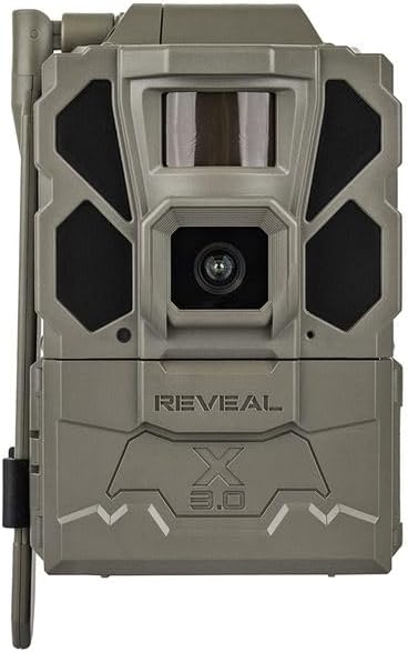 TACTACAM Reveal X Gen 3.0 Cellular Trail Camera: Auto Connect 4G LTE, 4K Photo, 1080p Video, Low-Glow IR Flash, No SD Card Needed, Long Battery Life – Best Hunting, Game & Property Monitoring Camera