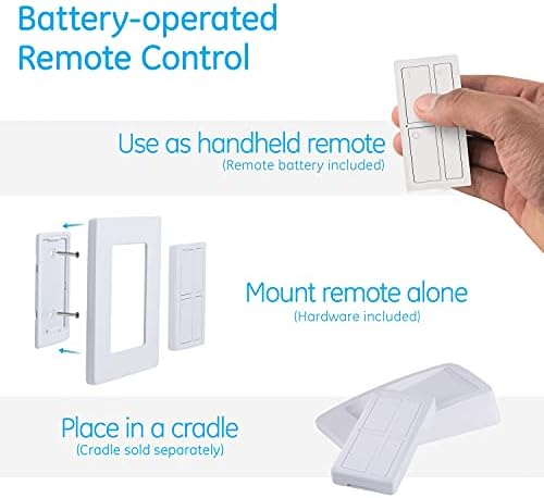 MySelectSmart Remote Control Outlet, Dimmable, 1 Outlet, Full Kit, White