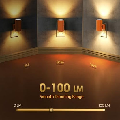 Briignite Night Lights Plug into Wall, Modern LED Night Light Plug in