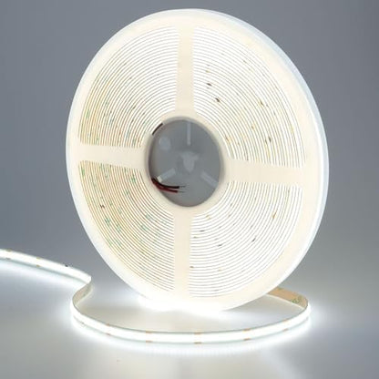 49.2ft/15M 24V COB LED Strip Light Cool White 6000K 5760LEDs 11000lm