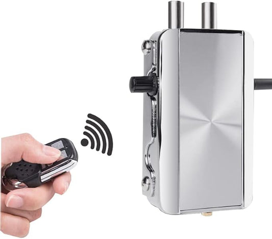 Keyless Entry Electronic Lock with 4 Remote Control, Smart Lock Anti-Theft Deadbolt Access Control System