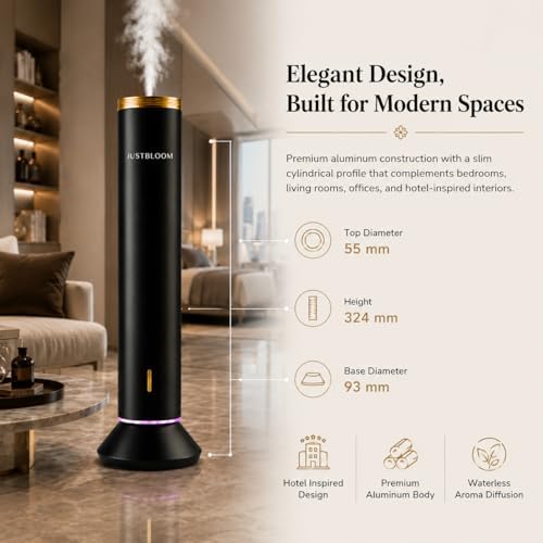 JUSTBLOOM Hotel Essential Oil Diffuser, Waterless Scent Diffuser