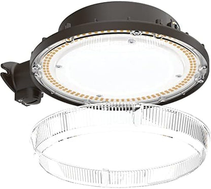 Lithonia Lighting BarnGuard LED Barn Light, Dusk to Dawn Outdoor Lighting with Adjustable Color Temperature, Wall or Pole Mountable Yard Light Fixture, MVOLT, Aluminum, Dark Bronze