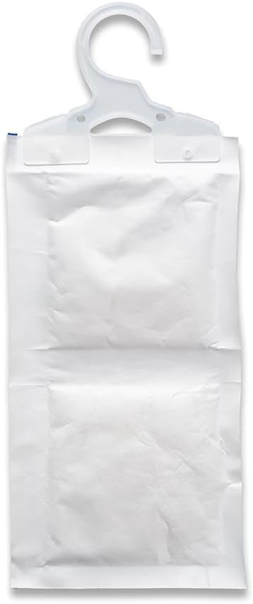Camco 44286 Fragrance Free Hanging Dehumidifier-Convenient Hook Absorbs up to 3x Its Weight in Water, Reduces Moisture and Humidity in Closets and Tightly Confined Spaces, 2 Pack