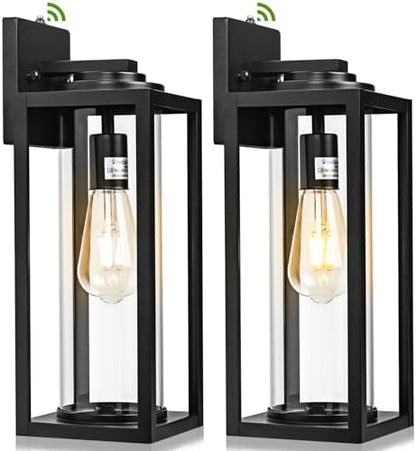 FILIYANO Large Dusk to Dawn Outdoor Wall Lights, 20 Inch, Modern, 2 Pack