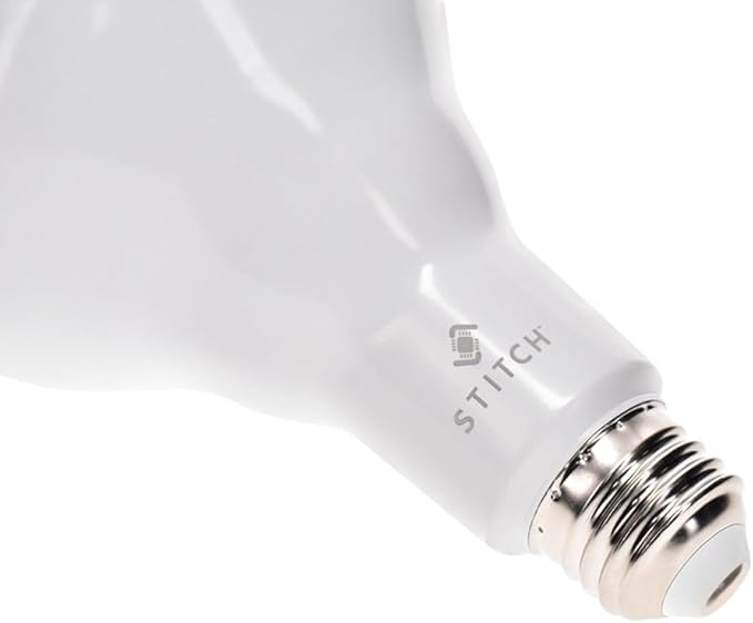 Monoprice Stitch Smart Wi‑Fi RGBCW Light Bulb, 8W, 650 Lumens, BR30, Compatible with Google Voice Control Assistant