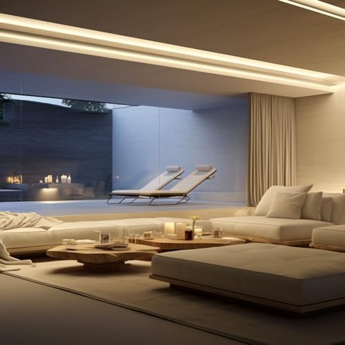 iNextStation 16.4FT DC12V LED Strip Lights Warm White LED Lights (No Plug)
