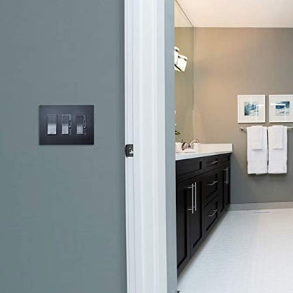 Legrand Radiant 450W LED Dimmer Light Switch 3-Way Rocker Graphite 1-Pack