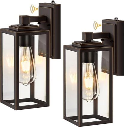 VIANIS Dusk to Dawn Outdoor House Lights Wall Mount, Anti-Rust, Waterproof