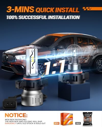 SEALIGHT 5202LED Fog Light Bulbs, 12000LM 6500K White-2 Pack, for Chevy